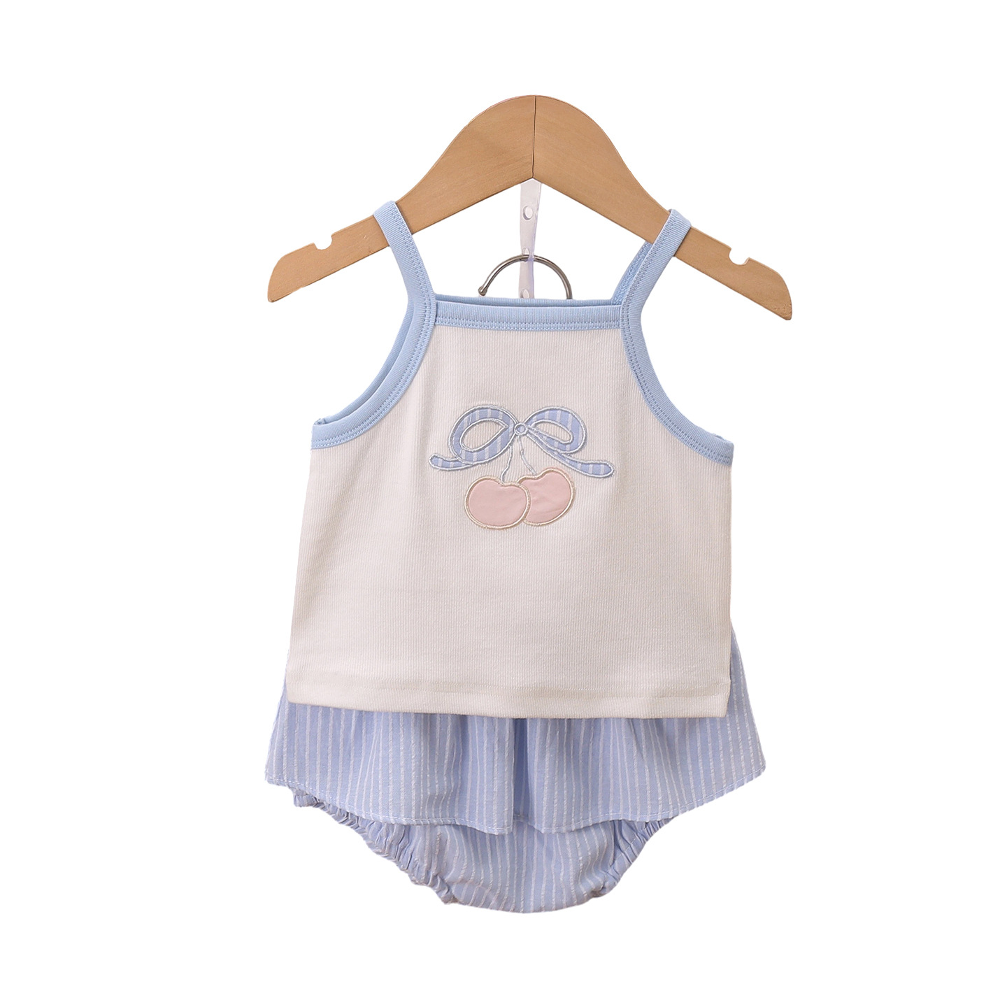 Girls' Outfit Set, Cartoon Tank Top Shorts Set