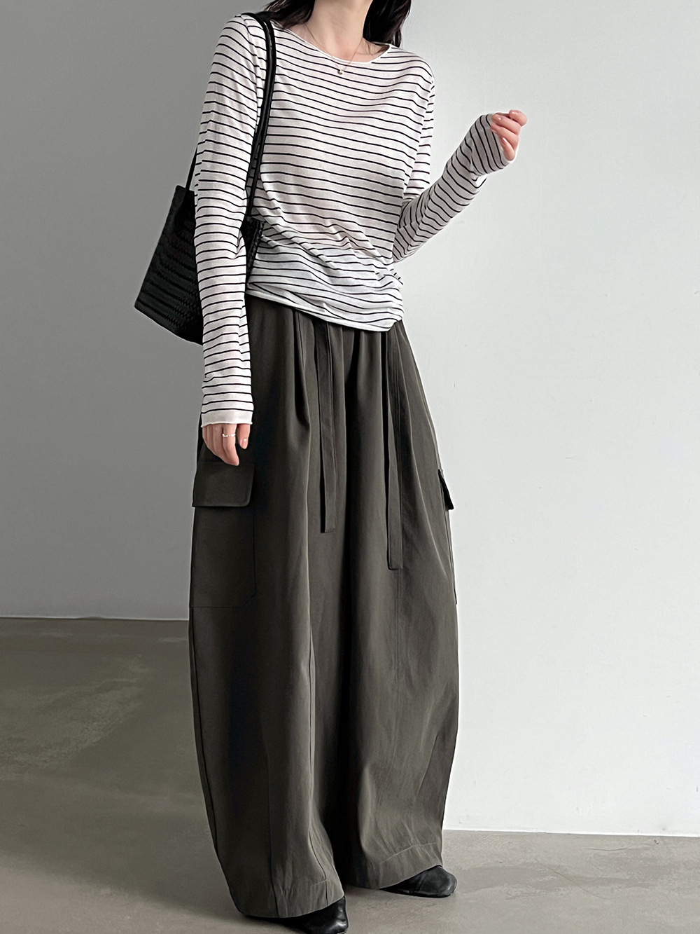 Drawstring Cargo Trousers