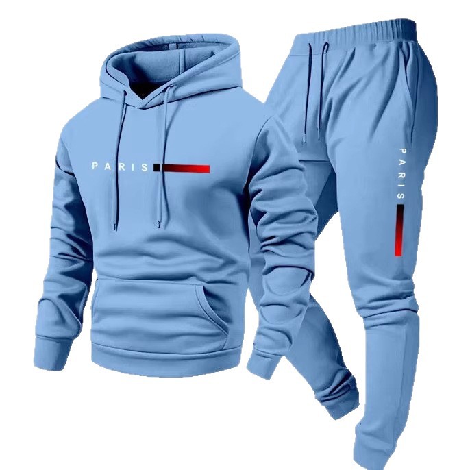 Sport Men's Hooded Sweatshirt with Printed Logo Letters Loose Fit Sweatshirt