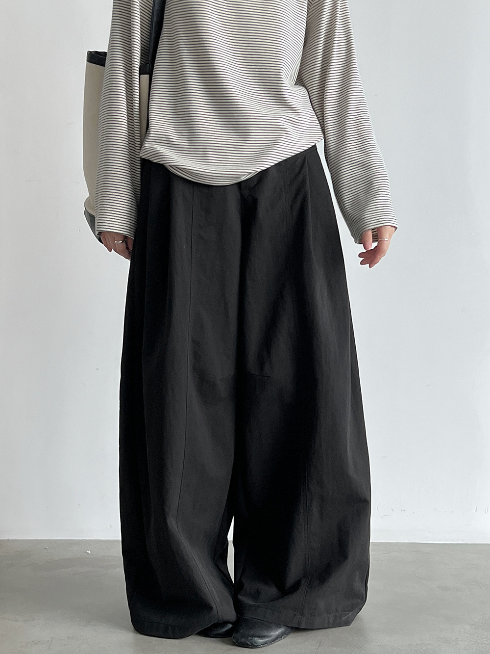 Pleat-Front Wide-Leg Trousers