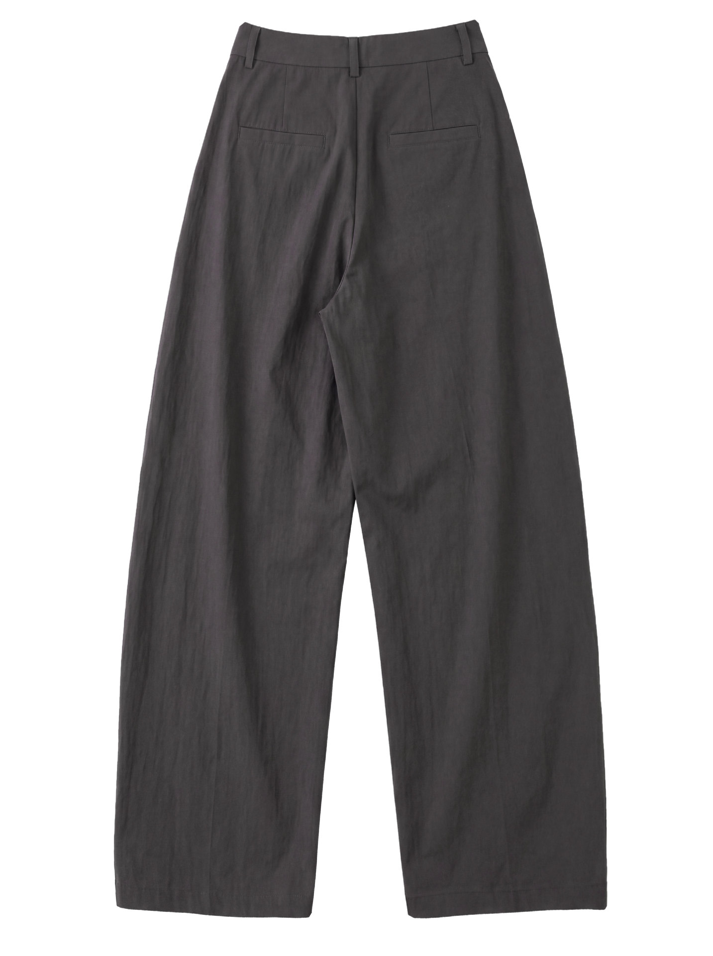 Curved-Seam Wide-Leg Trousers