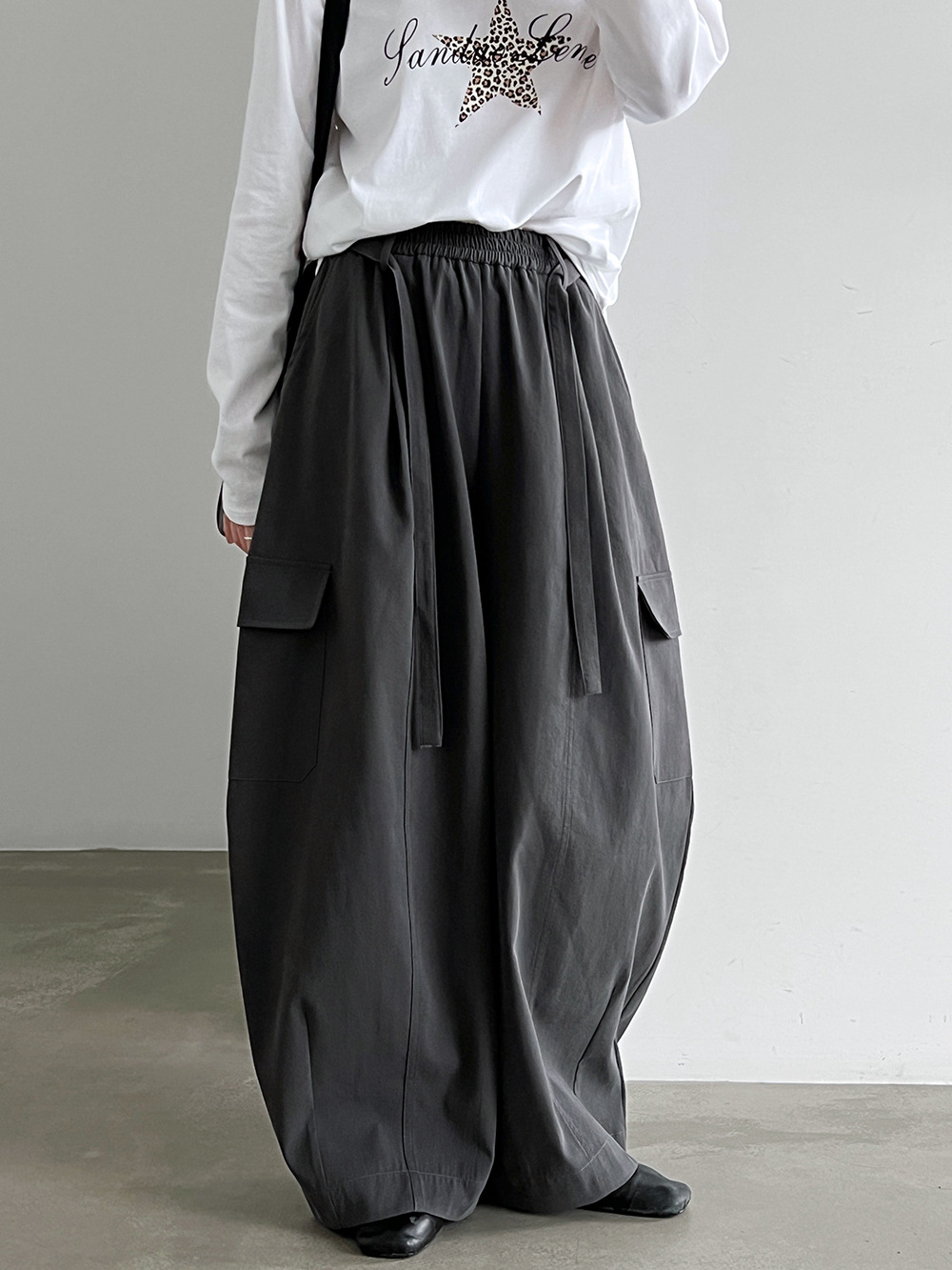 Drawstring Cargo Trousers