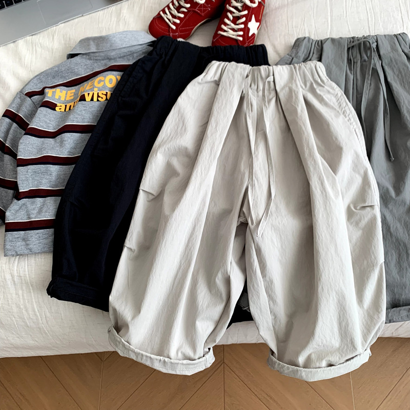 Summer thin and versatile long pants for children and girls