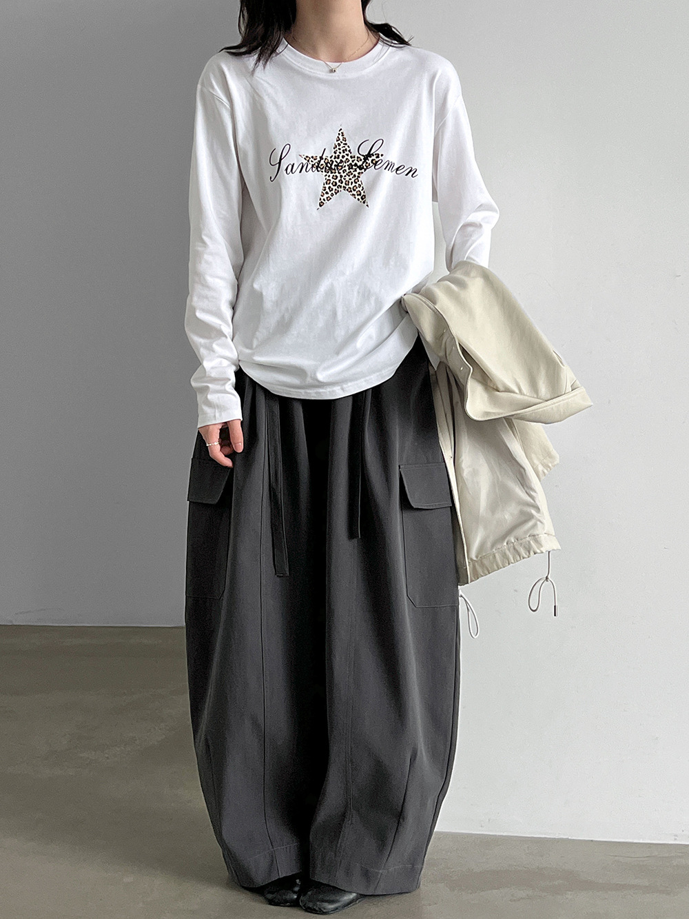 Drawstring Cargo Trousers