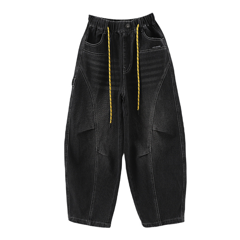 Children's Pants Style Straight Leg Jeans Loose Long Pants for Boys