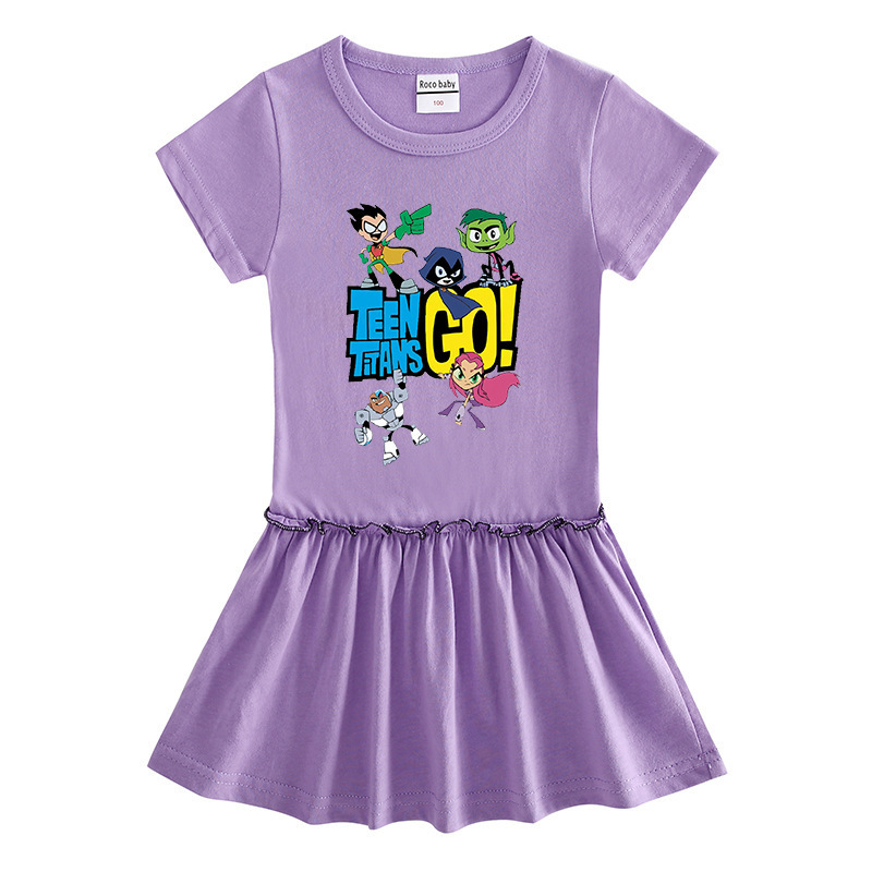 Short sleeved dress cotton baby