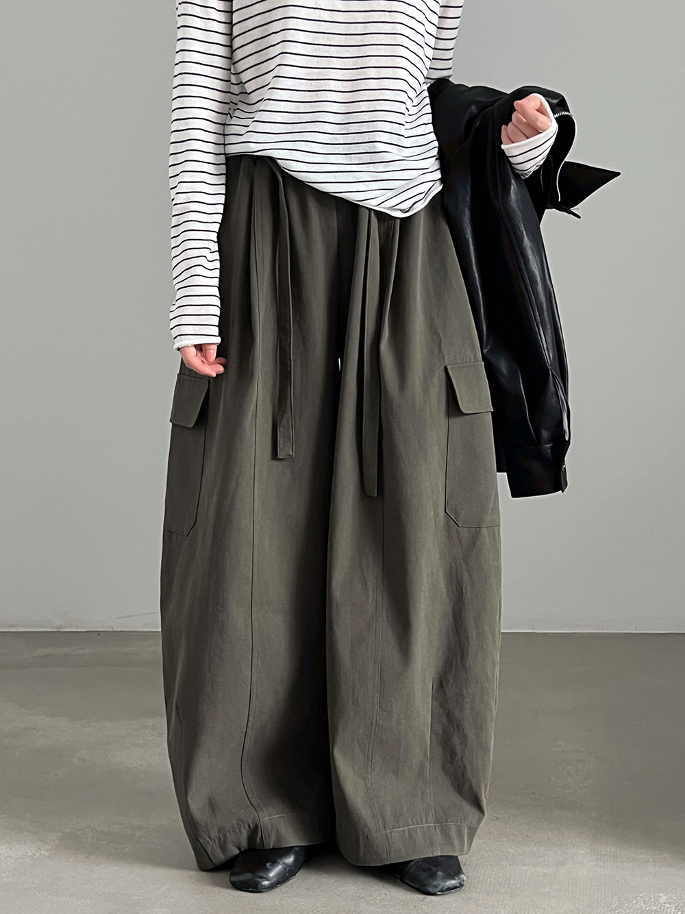 Drawstring Cargo Trousers