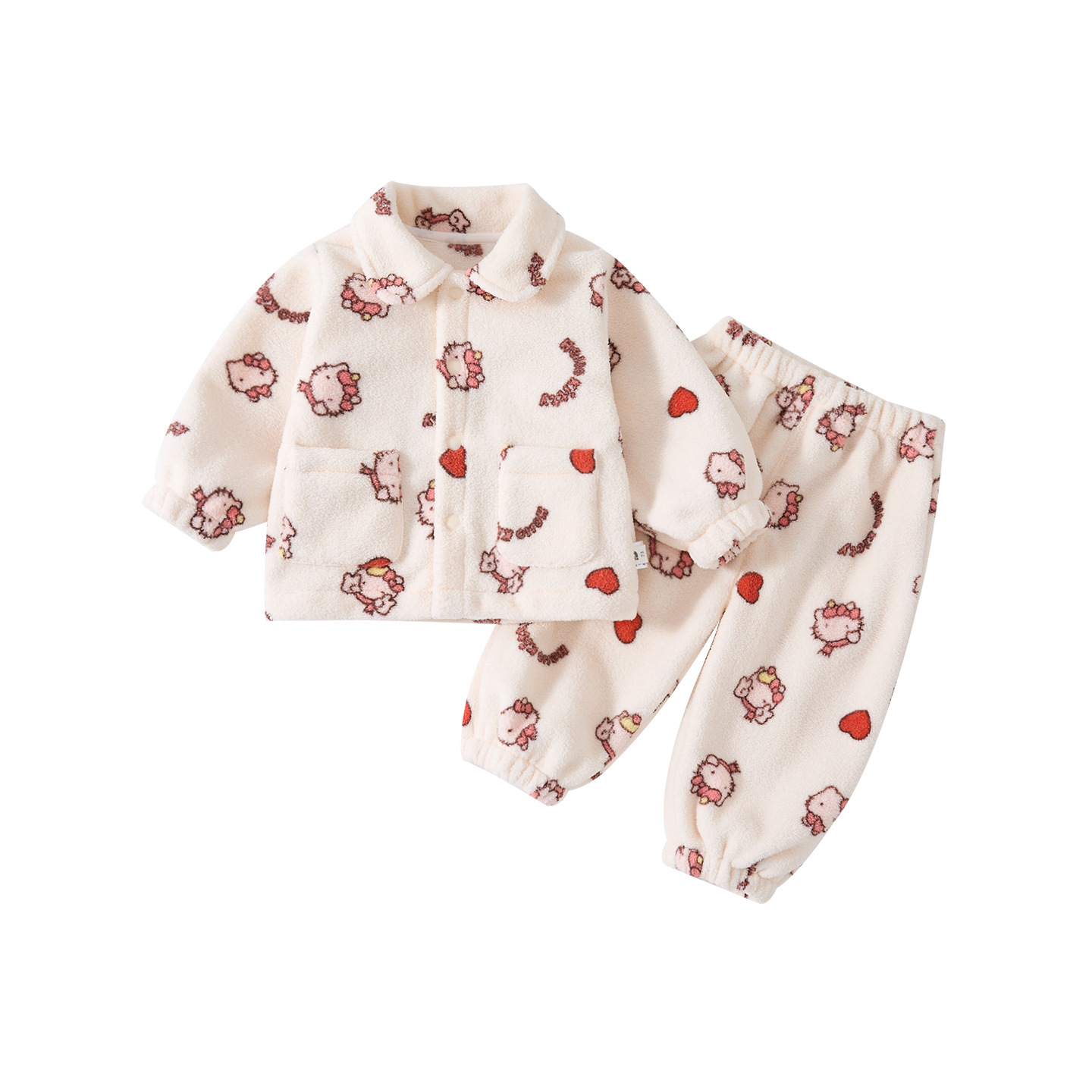 Stylish Thickened Two-Piece Separated Outfit for Baby