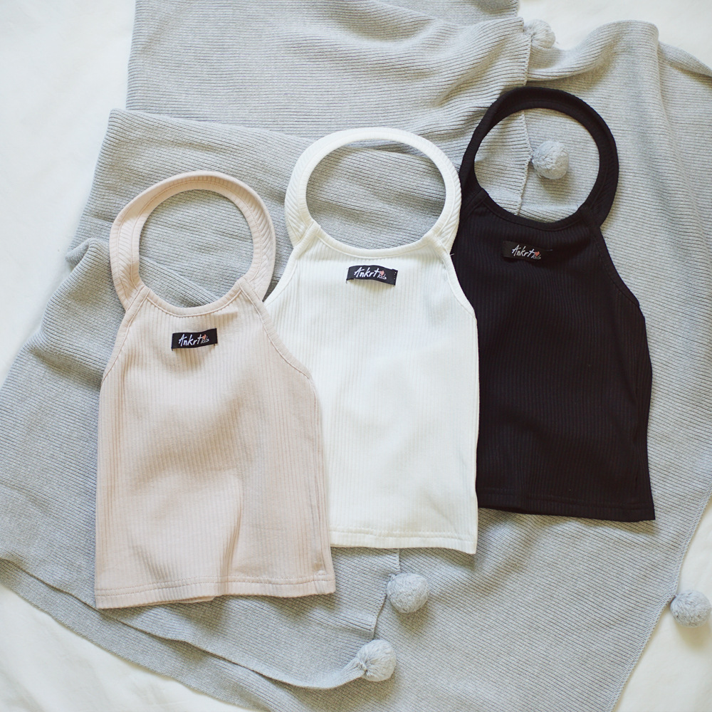 Girls' Strapless Backless T-shirt