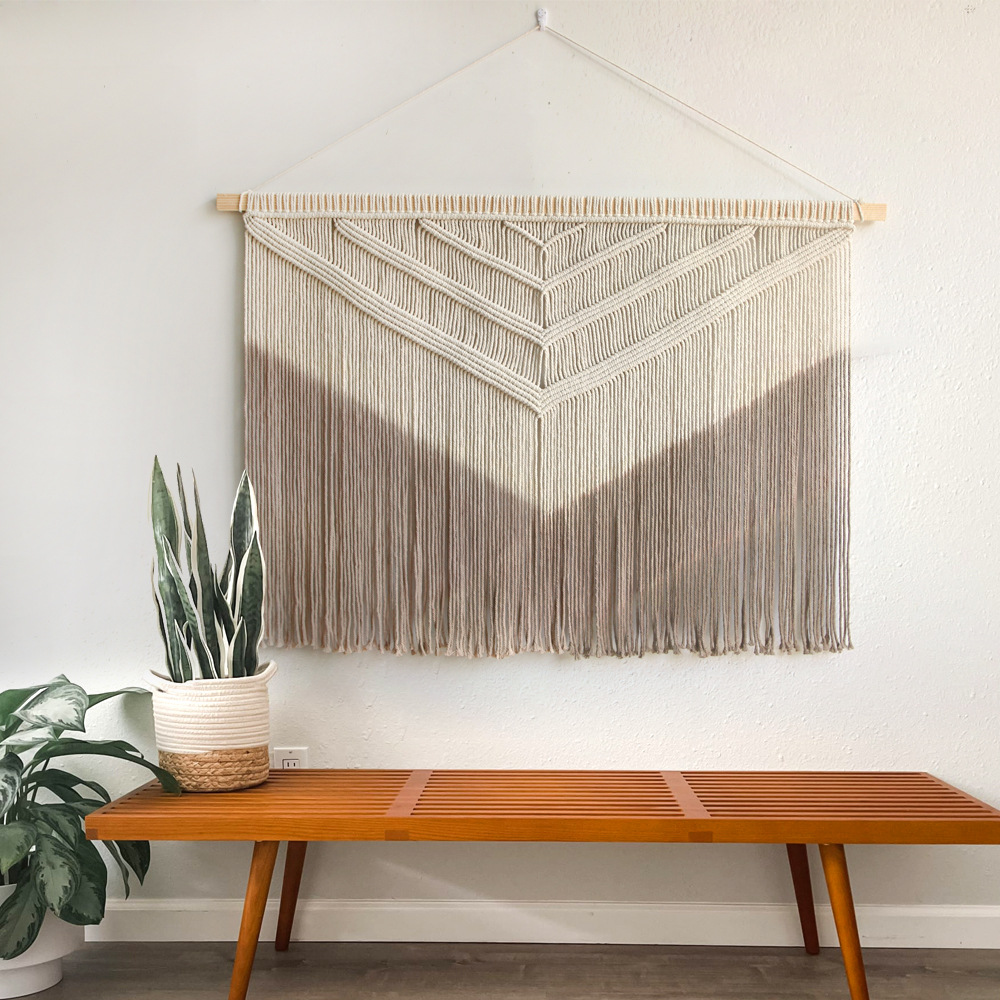Nordic Style Home Wall Decor Hand-Woven Tapestry Vintage Cottage Room Decoration Background Wall