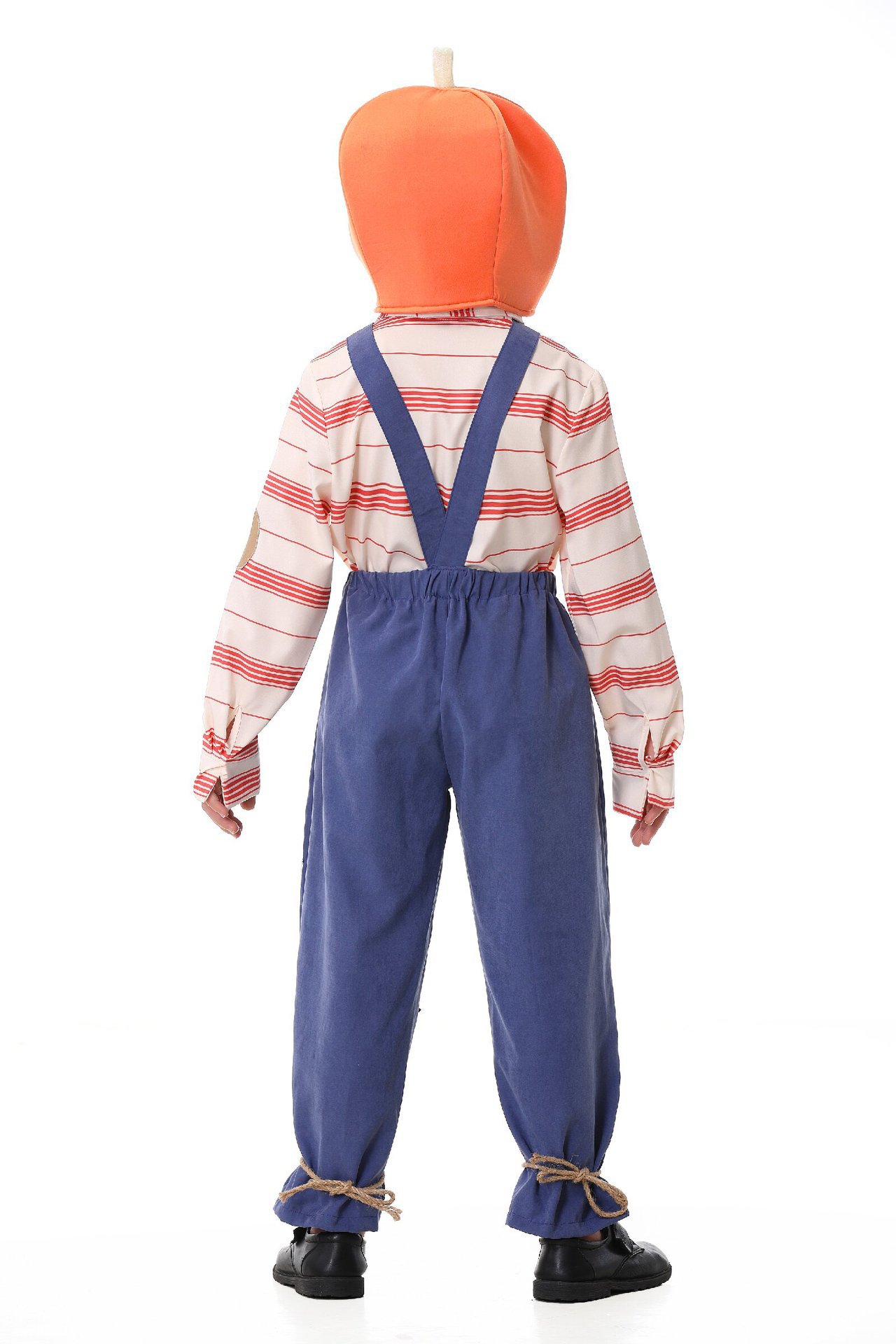 Pumpkin Zombie Scarecrow Overalls Costume for Kids and Adults detail image 21