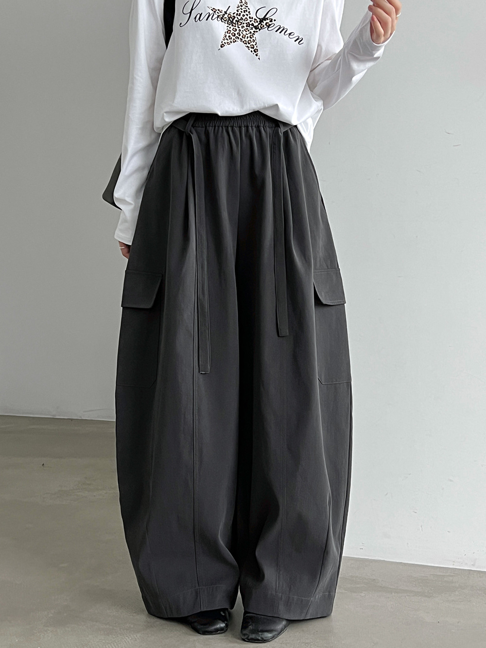Drawstring Cargo Trousers
