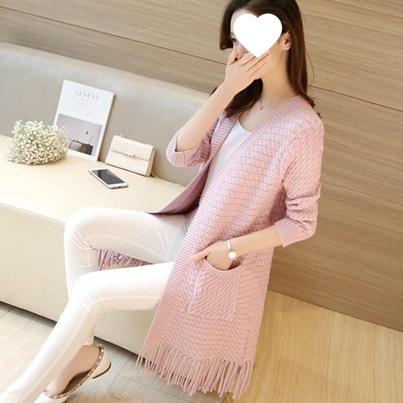 Tassel knit sweater for women cardigan sweater jacket