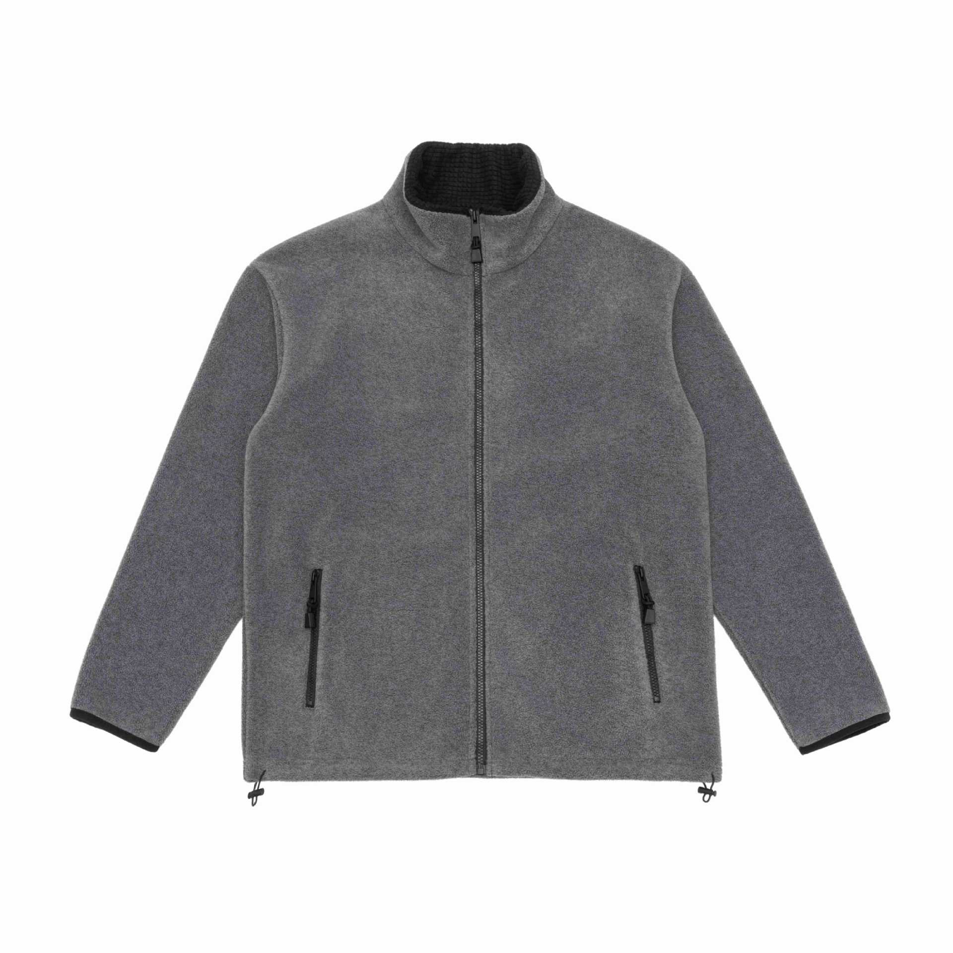 Outdoor Relaxed Casual Loose Stand-Up Collar Fleece Cardigan Sweatshirt