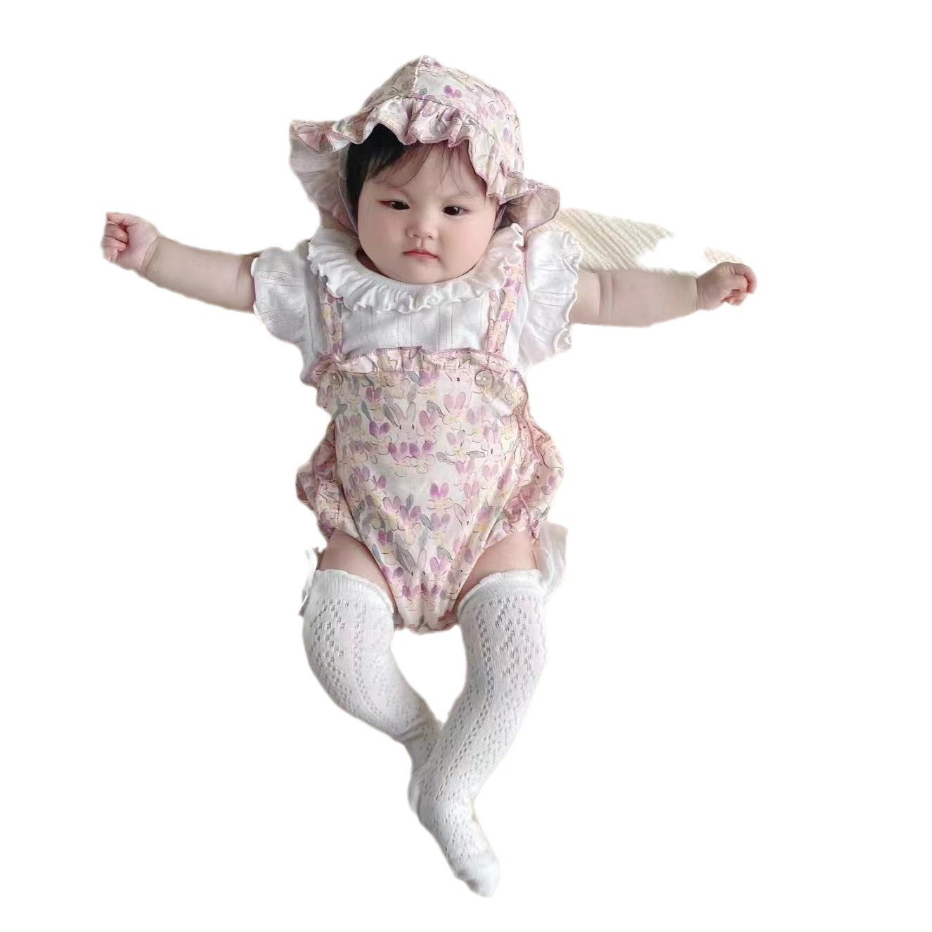 Baby Thin Romper Short Sleeve Triangular Bodysuit