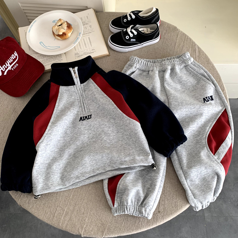 Baby autumn casual sports two-piece set