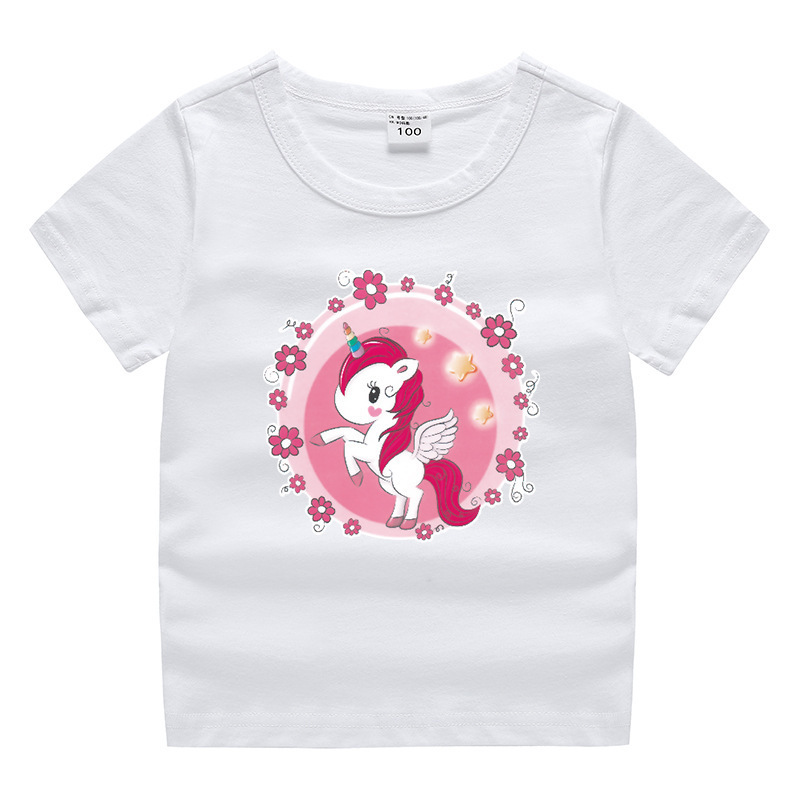 Children's summer short sleeved T-shirt
