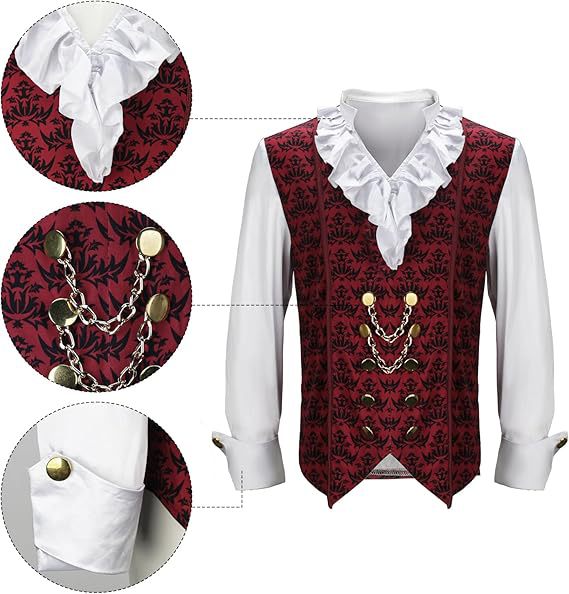 Vampire Devil Costume for Men detail image 14