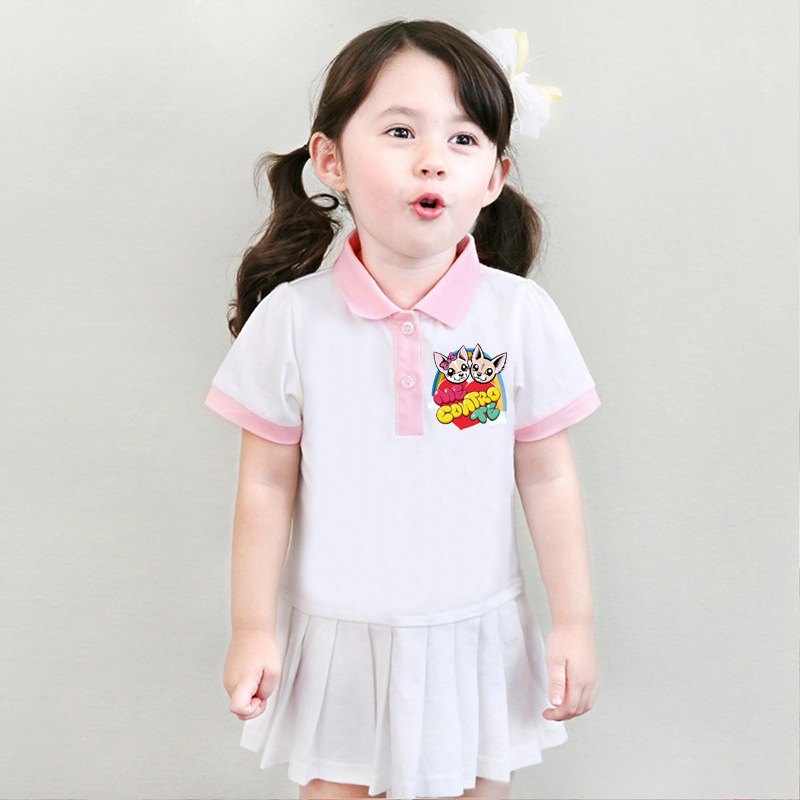 Cartoon children's dress for girls