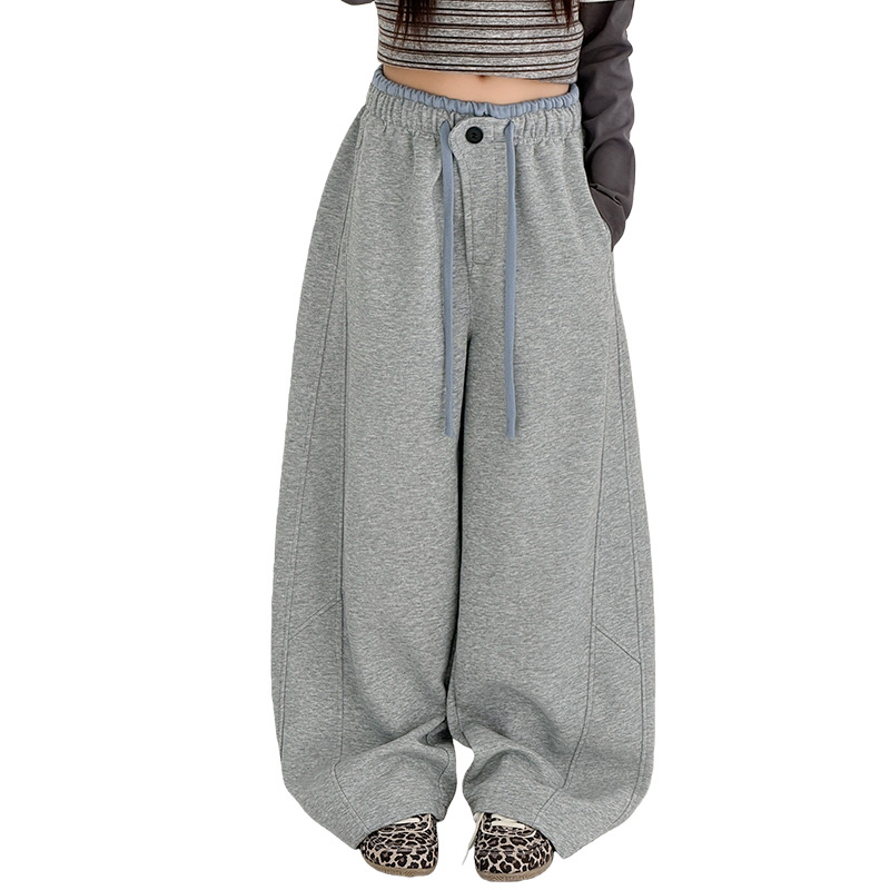 Cute Pants for Girls Casual Sporty Tapered Trousers for Teenagers and Children