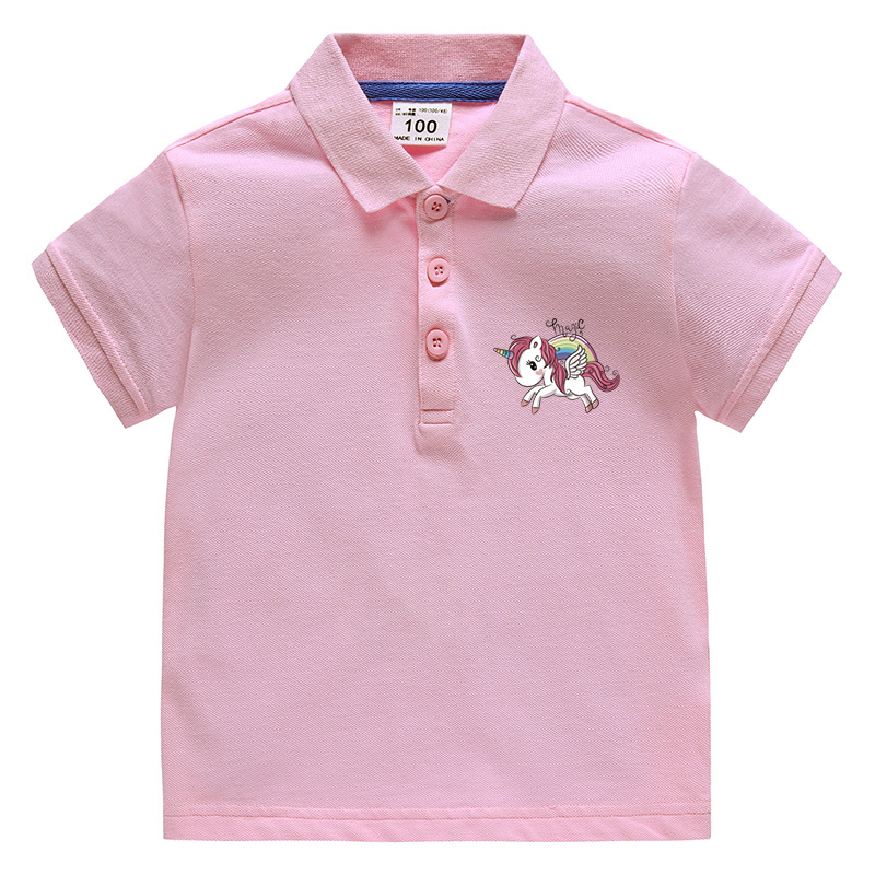 Children's collar unicorn children's clothing
