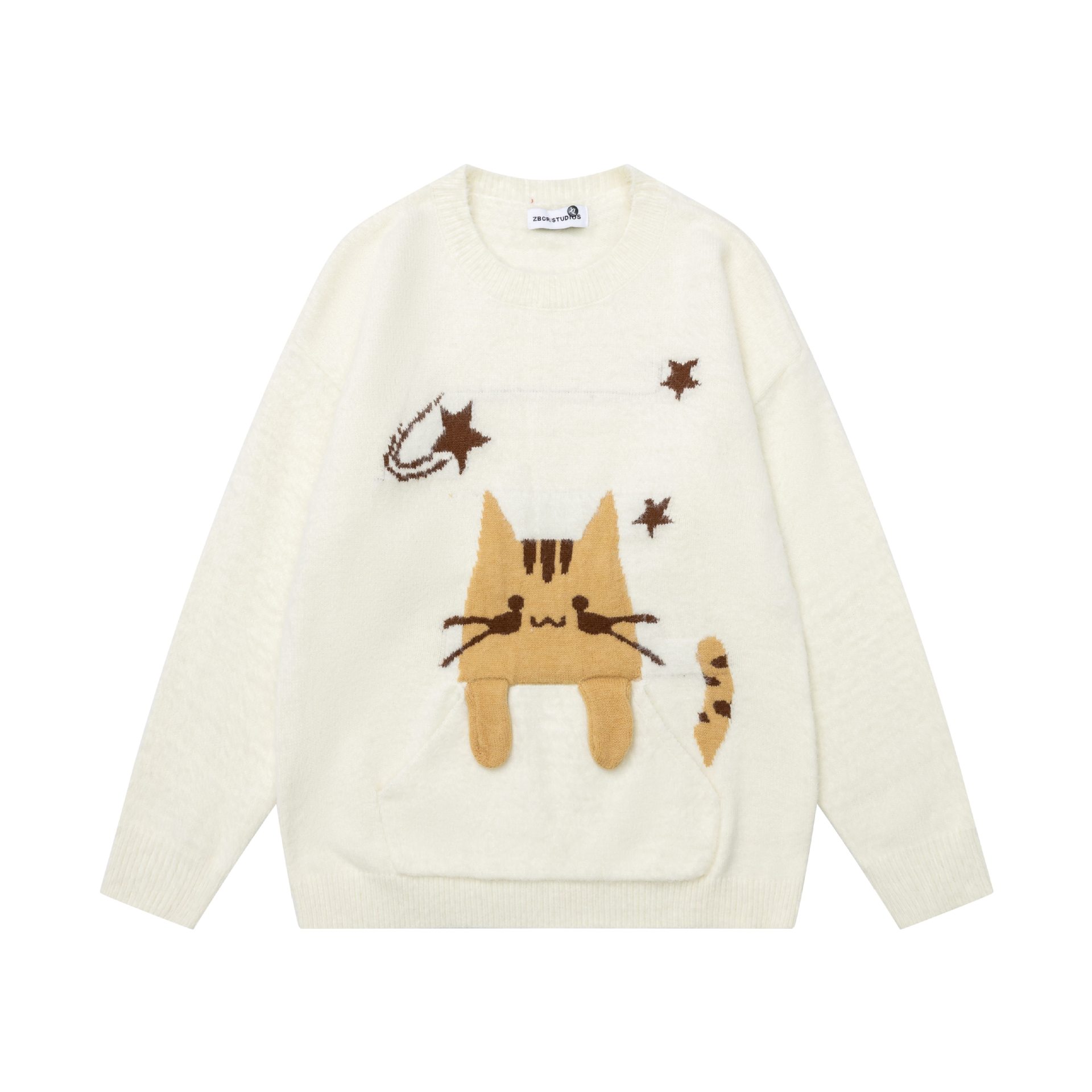 3D adhesive cat sweater