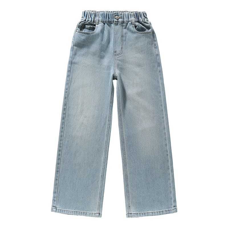 High-Waisted Wide-Leg Jeans for Girls
