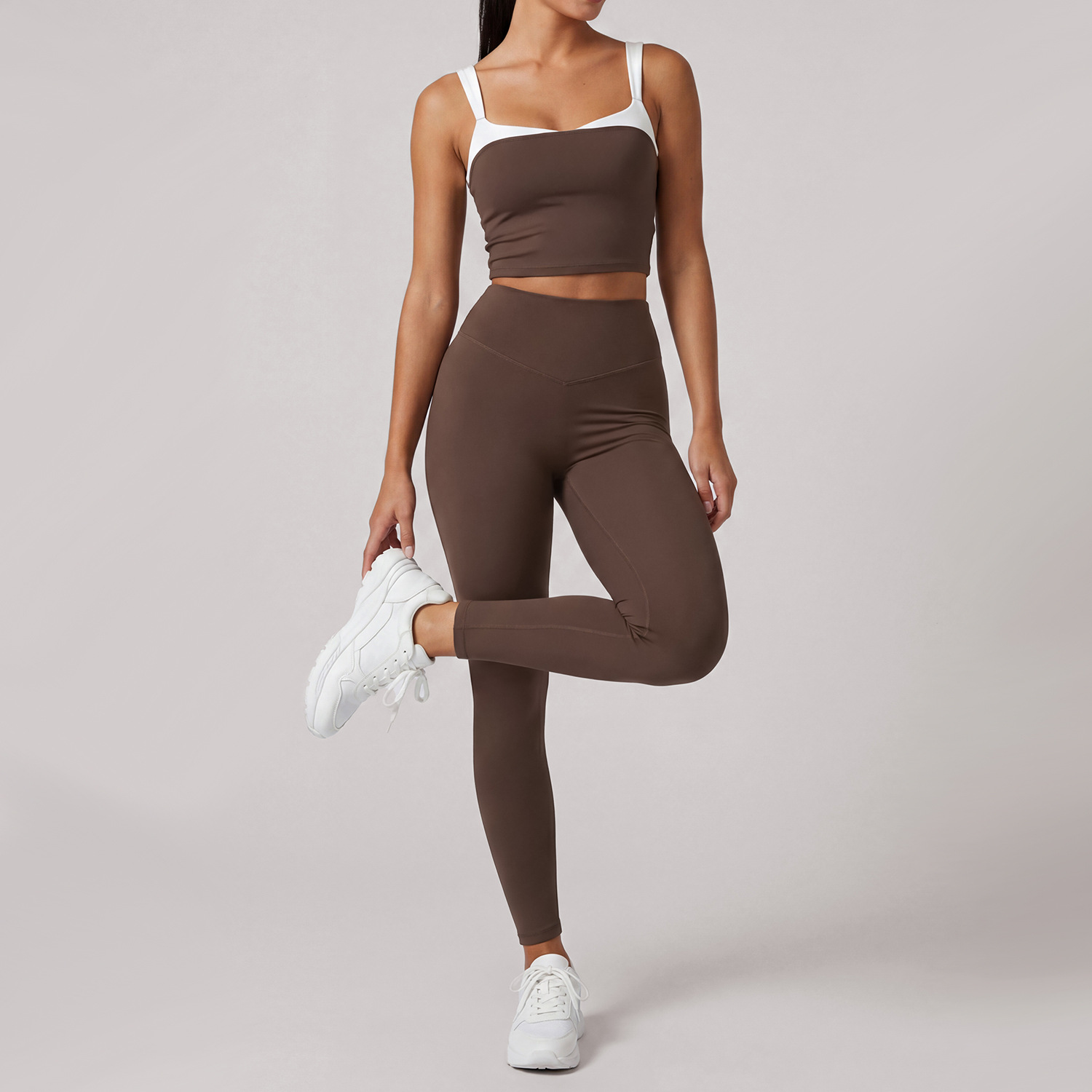 Summer Fitness Yoga Suit Set for Women, Quick-Dry Running High-Waisted Butt-Lifting Shaping Workout Wear 3