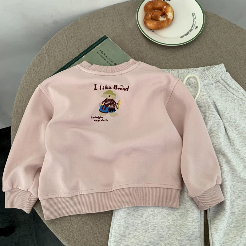 Long sleeved t-shirt girls' top hoodie