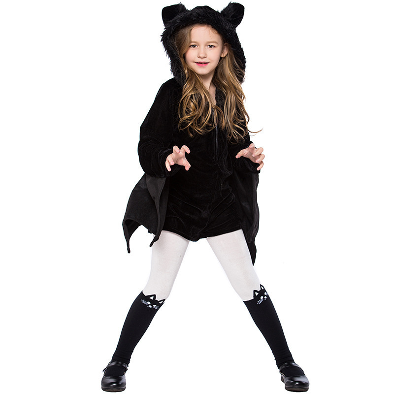 Halloween Costume for Girls Bat Costume Cosplay Children's Stage Performance Outfit Party Dress