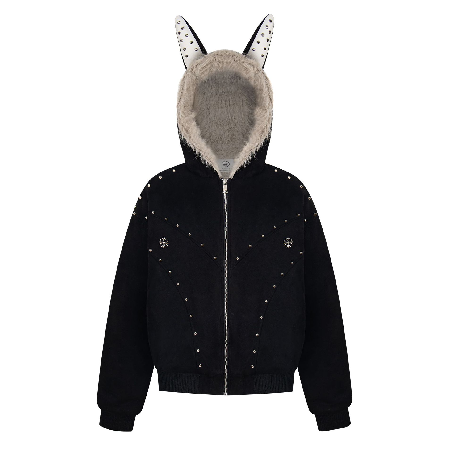 Little Devil Mountain Carving Cotton Coat