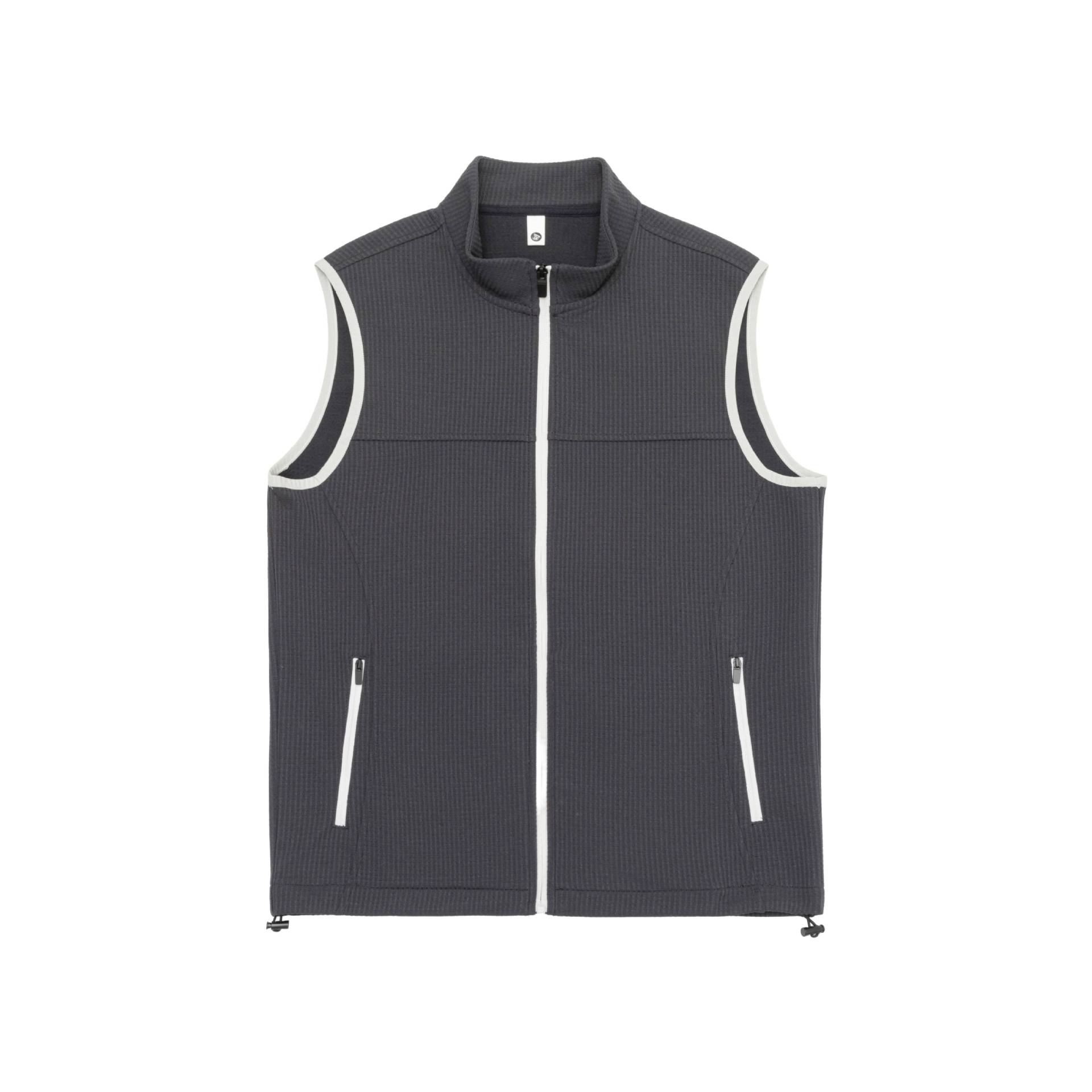 Stand Collar Sleeveless Vest Casual Layering Waistcoat Autumn