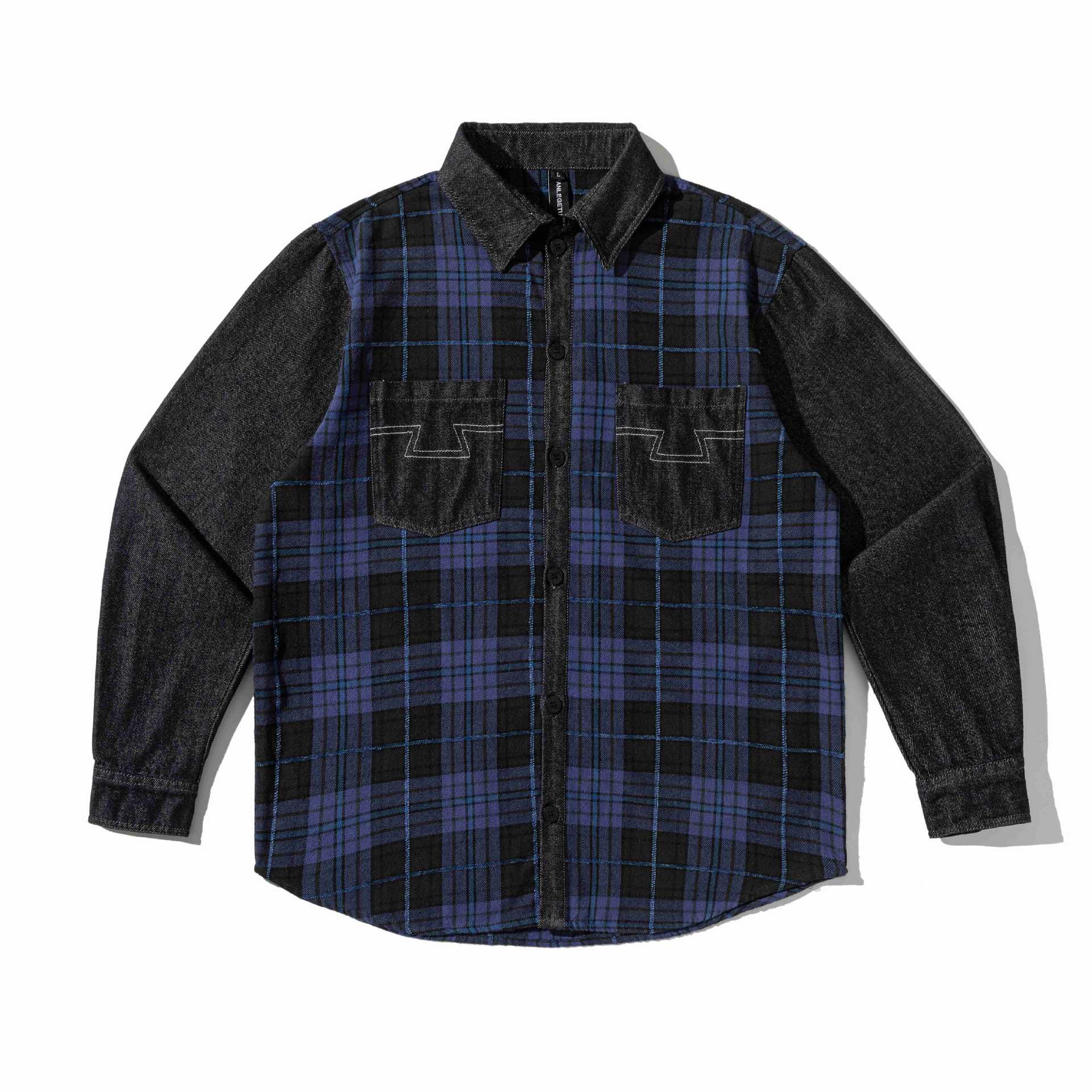 Long Sleeved Button Loose Unisex Shirt