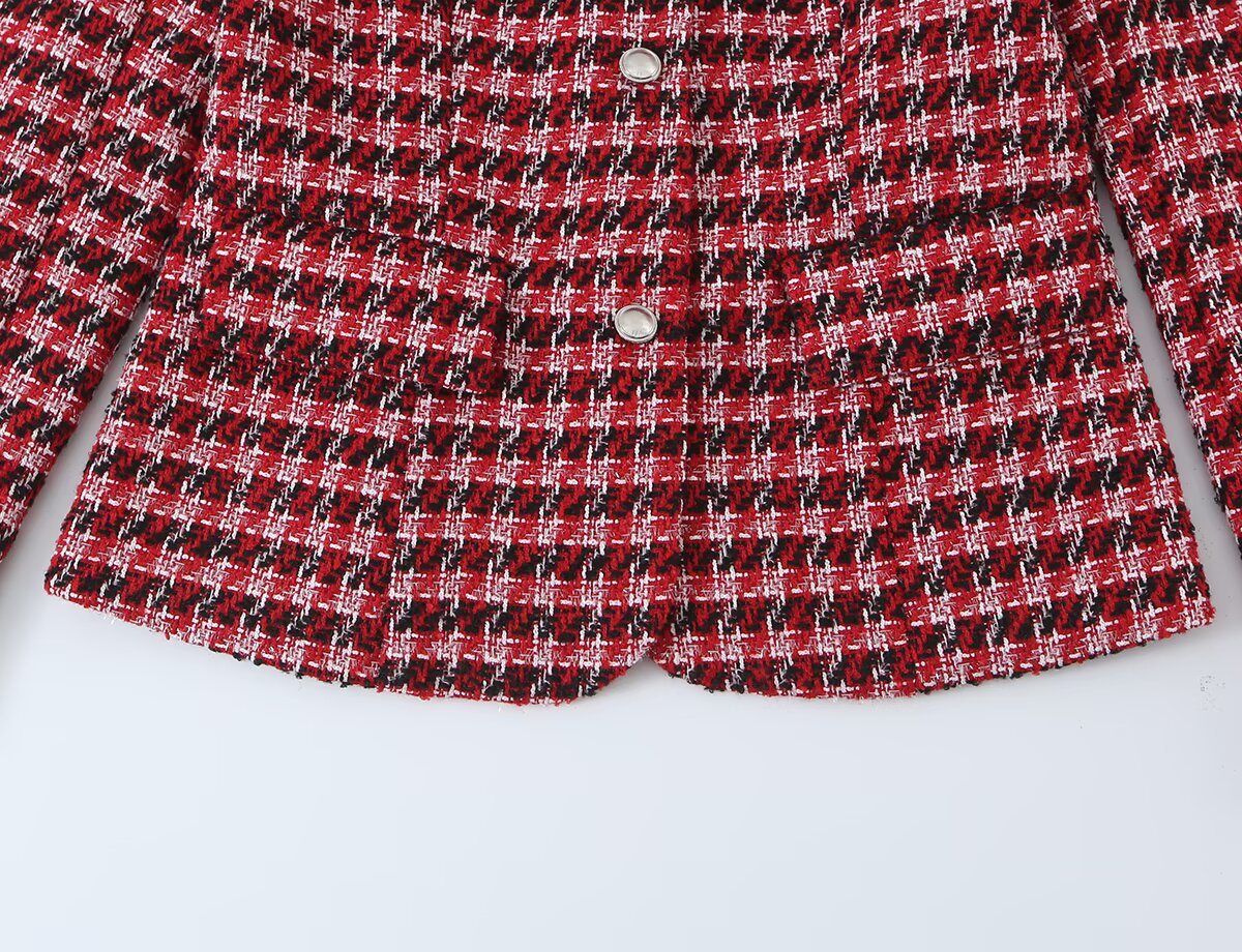 Checked Tailored Blazer
