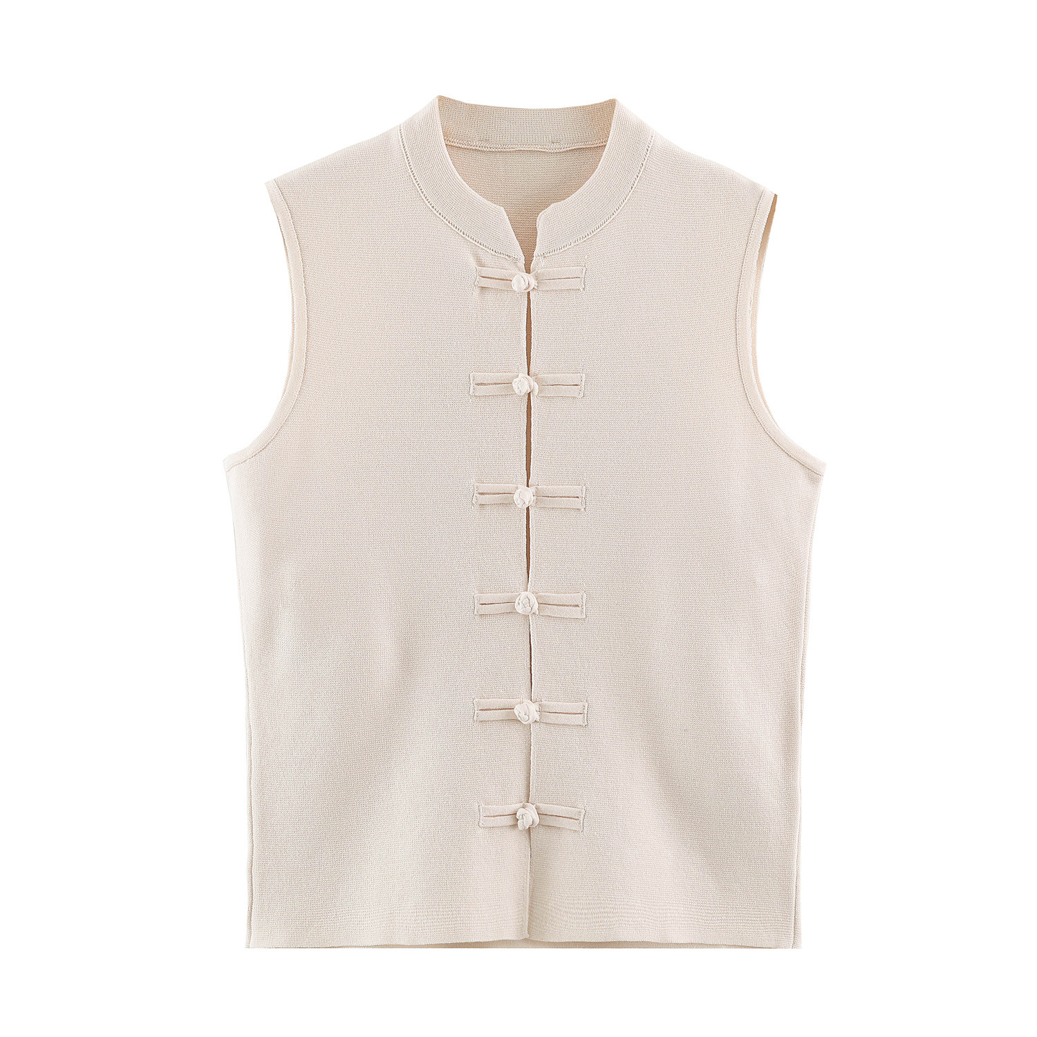 Knot-Fastening Knit Vest