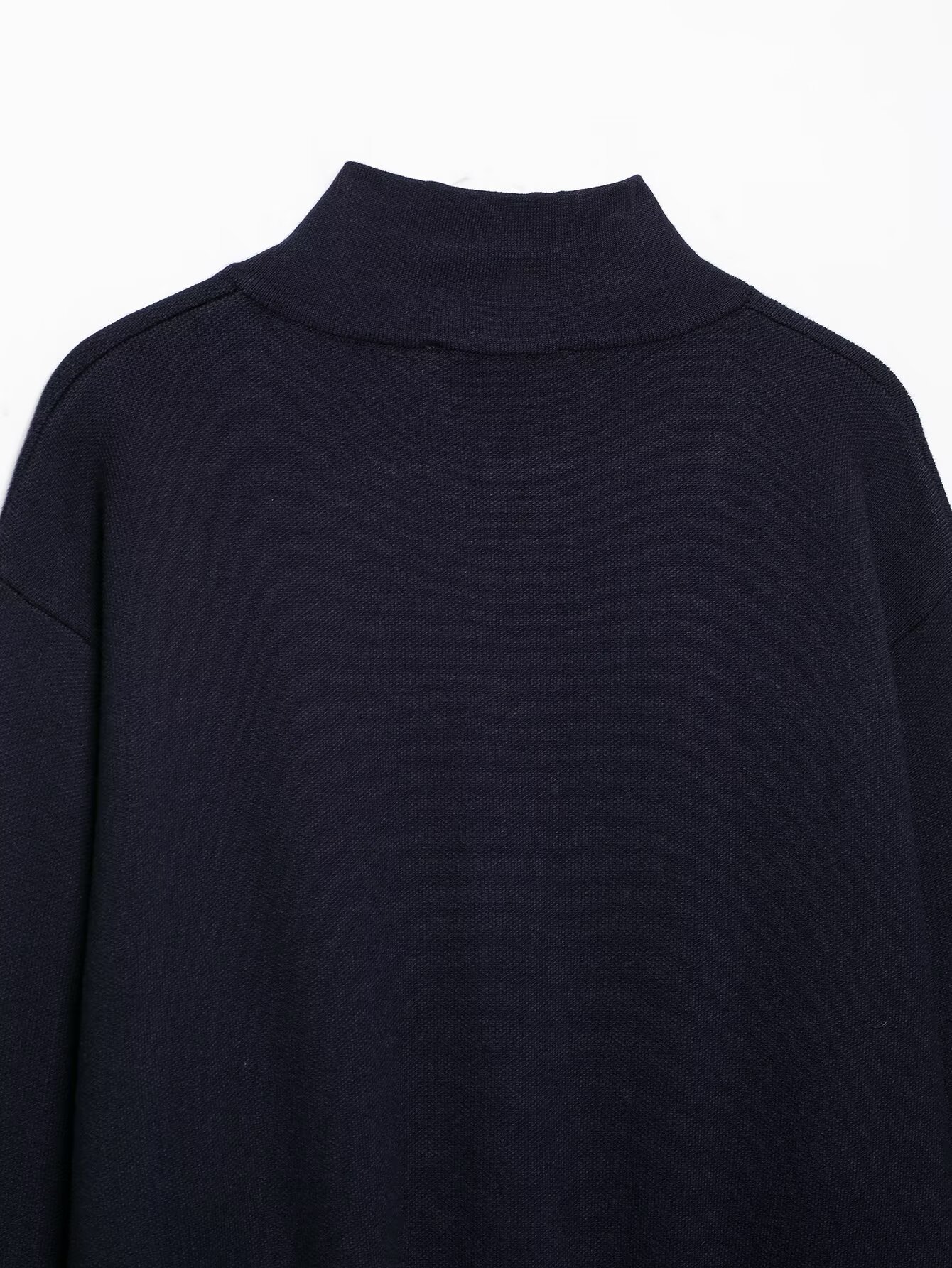 Relaxed Zip Knit Jacket