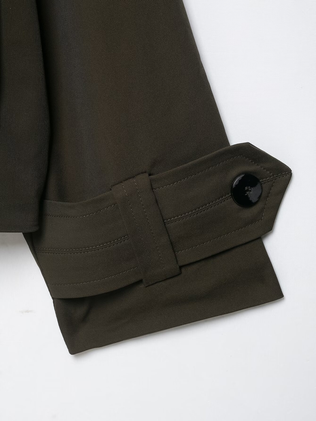 Cropped Double-Breasted Trench