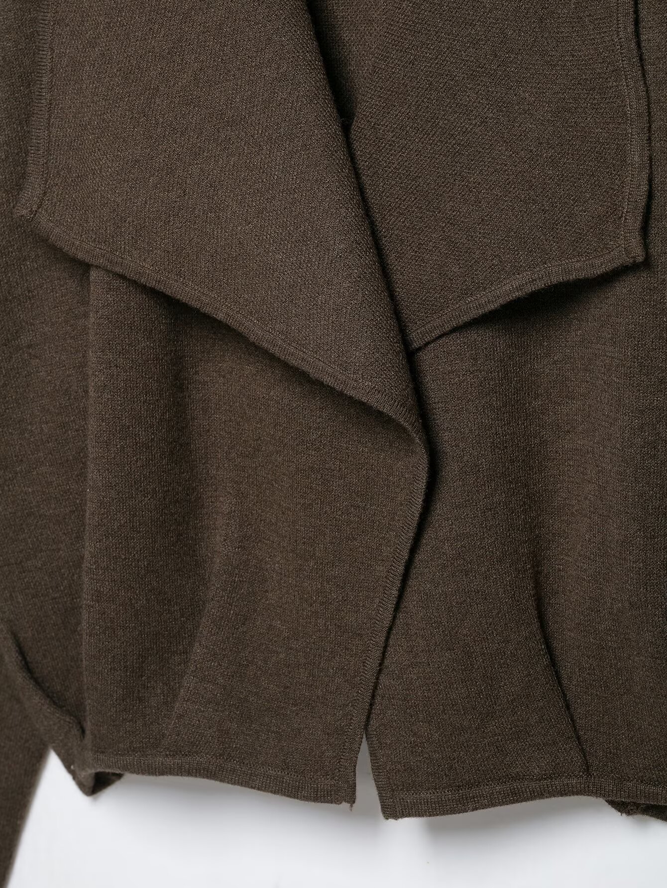 Draped Open-Front Cardigan