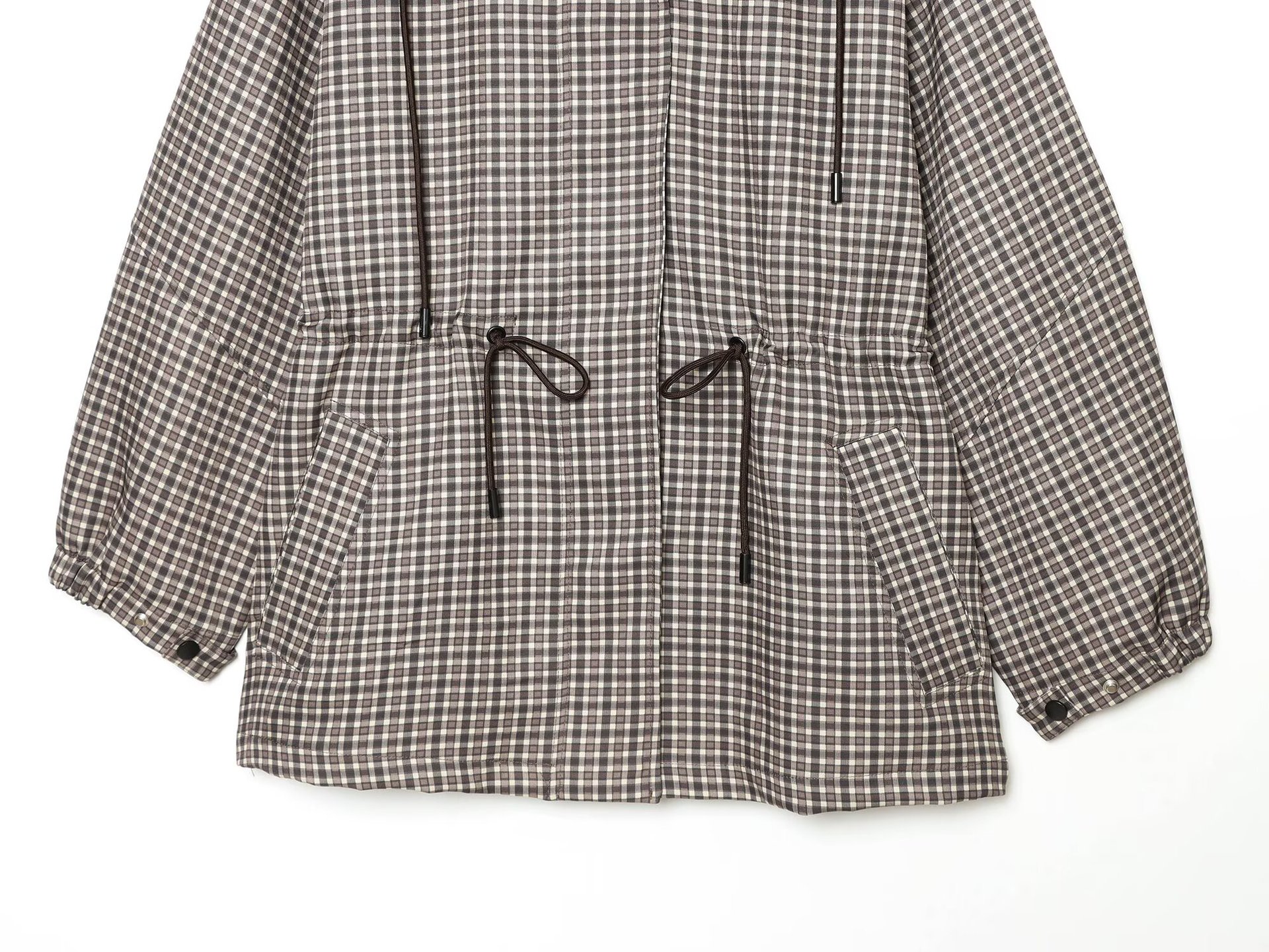 Hooded Check Jacket
