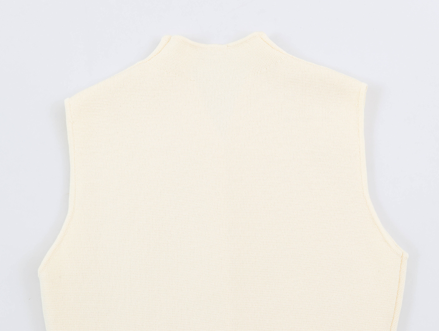 Stand-Collar Knit Vest