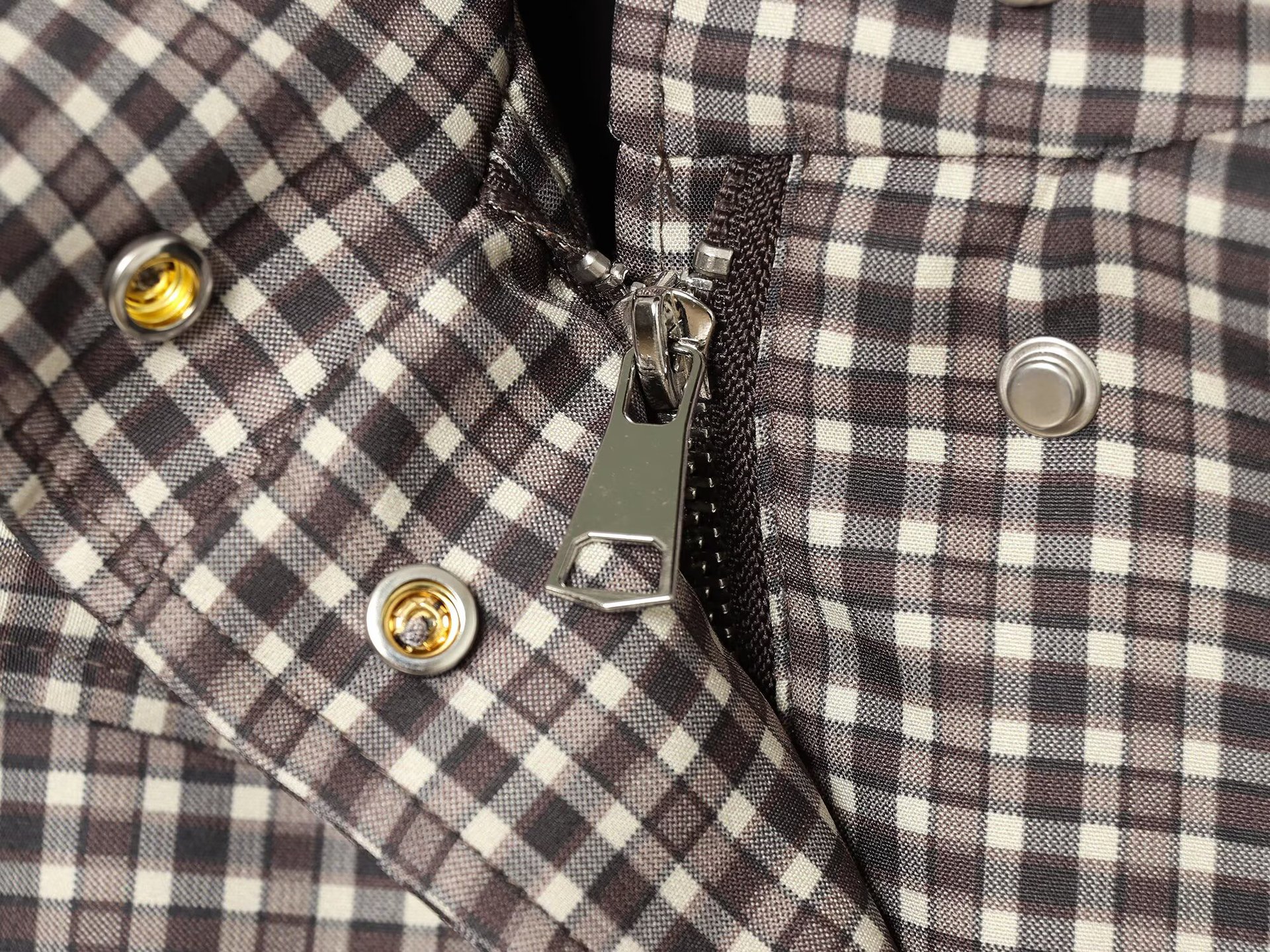 Hooded Check Jacket