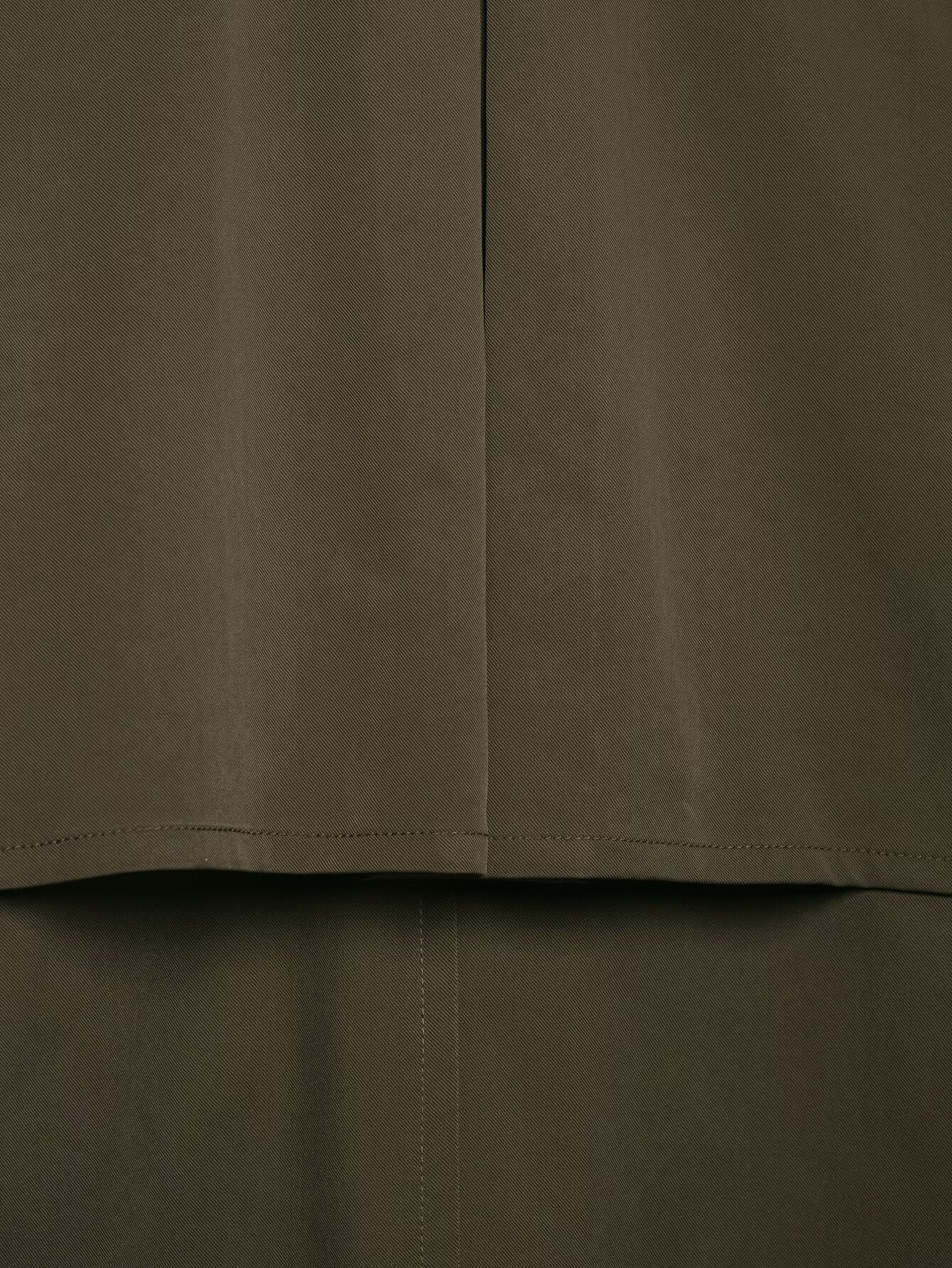 Cropped Double-Breasted Trench