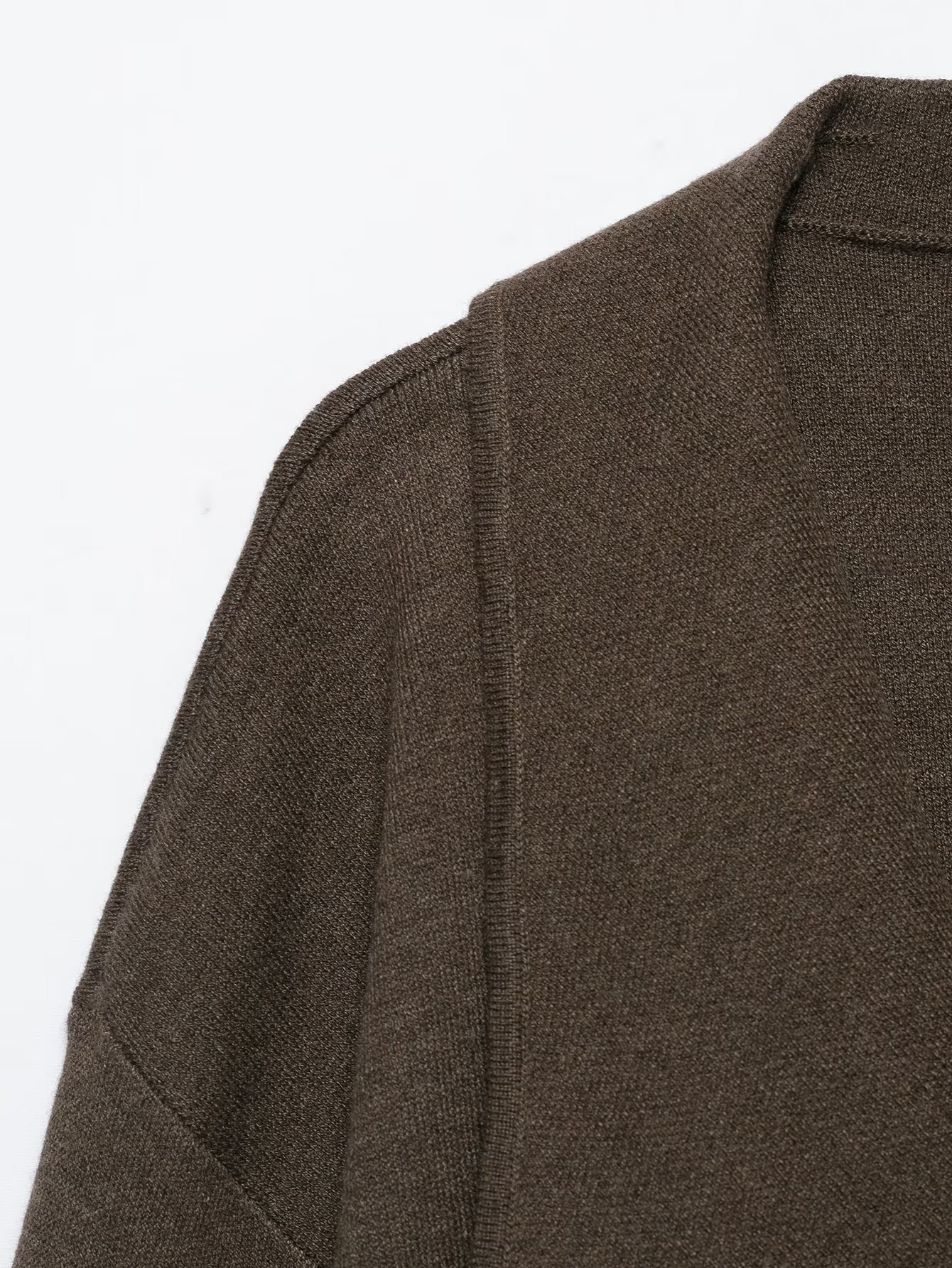 Draped Open-Front Cardigan