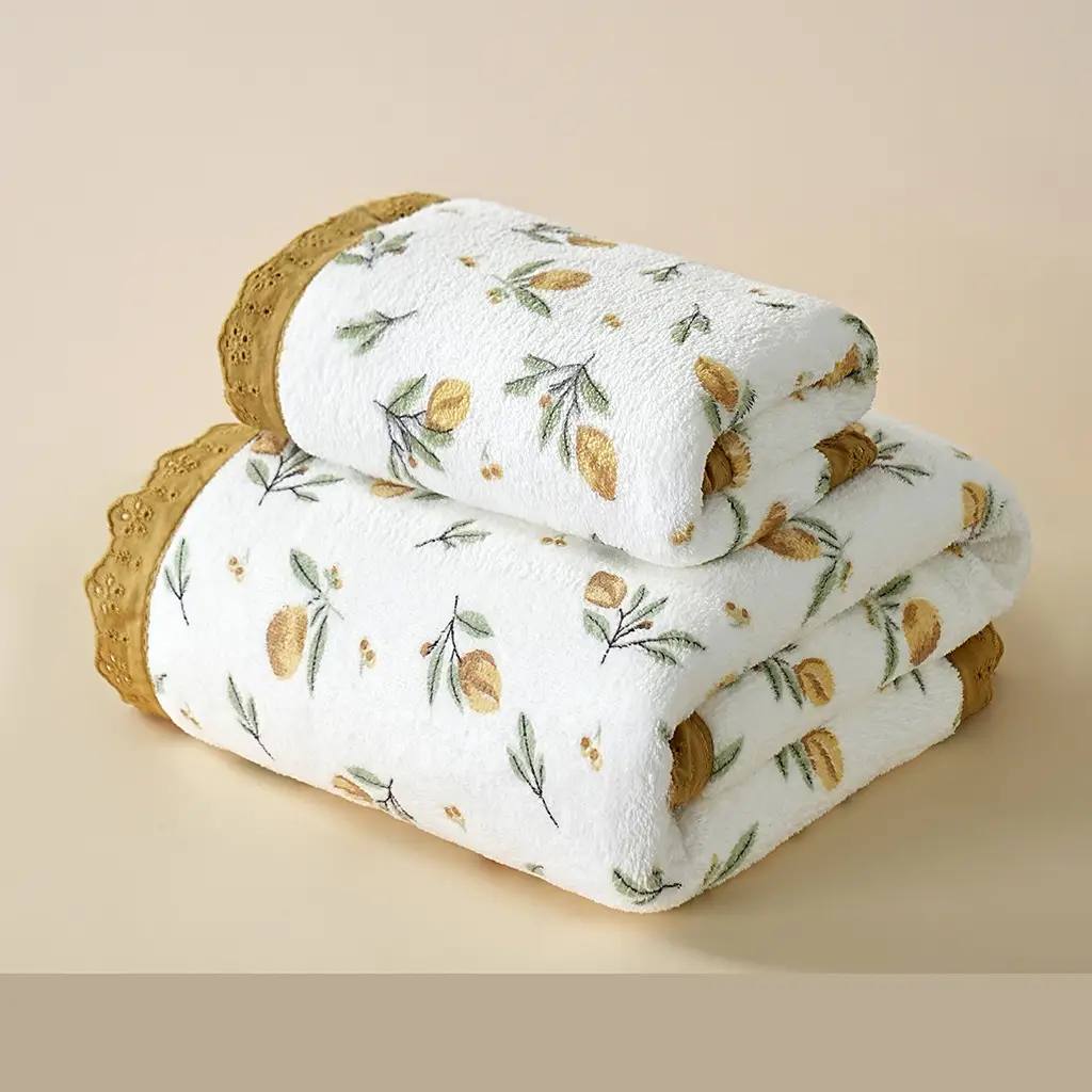 Toalla de baño con estampado floral, imagen 6