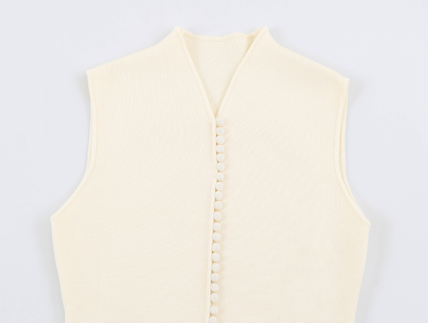 Stand-Collar Knit Vest