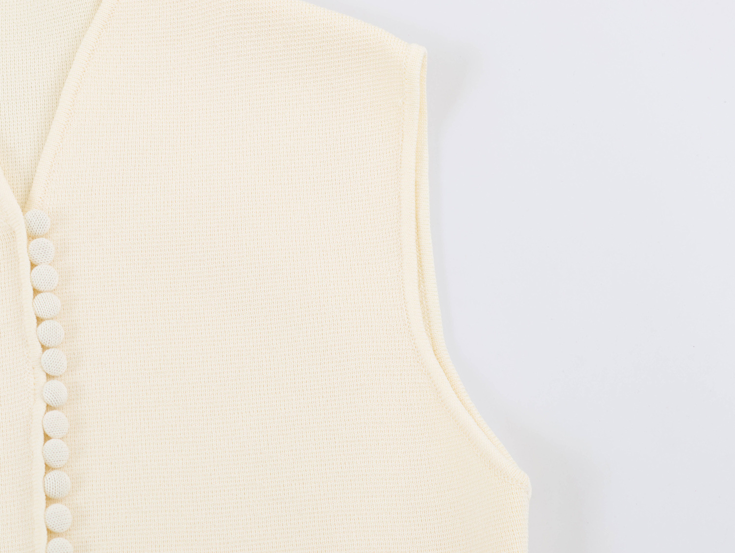 Stand-Collar Knit Vest
