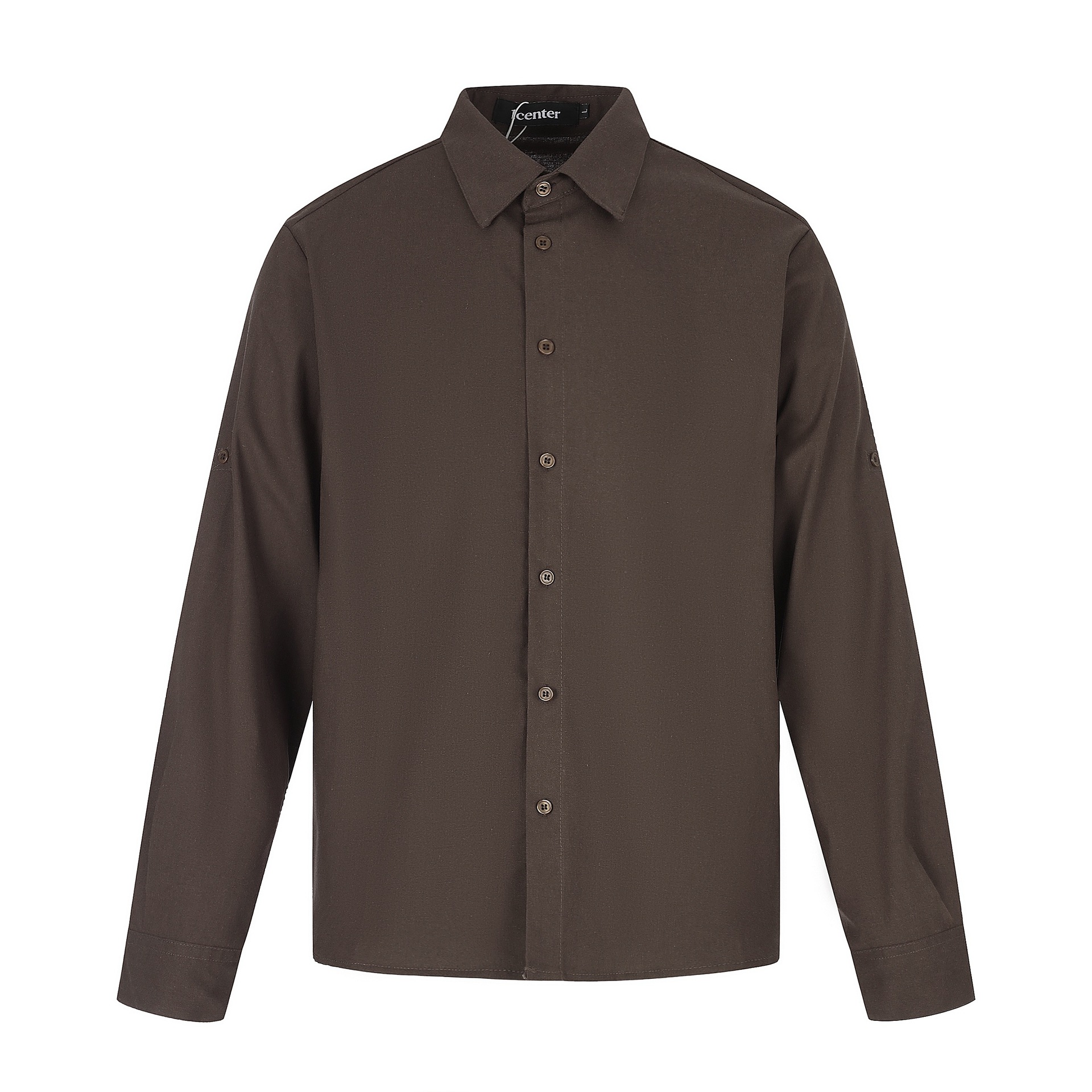 Solid Color Long Sleeve Casual Men's Shirt