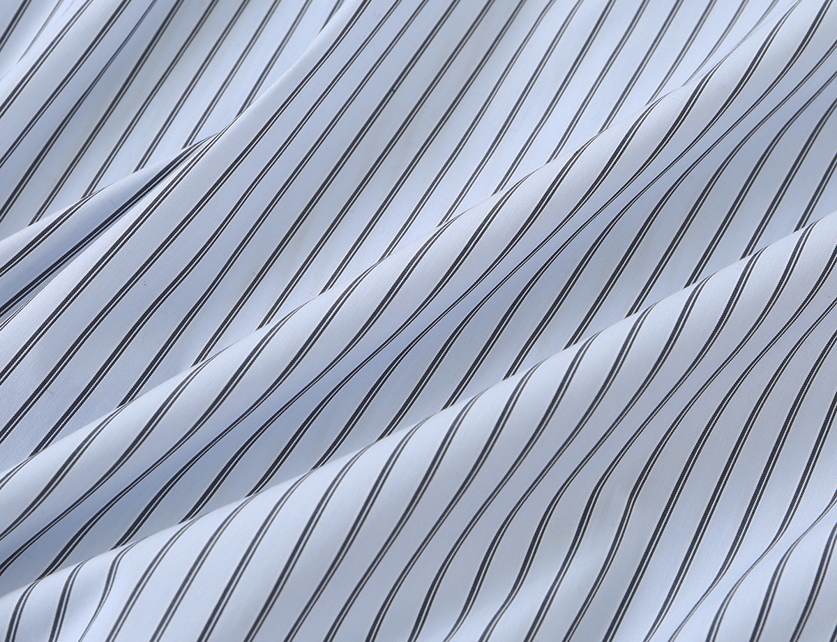 Tie-Neck Striped Shirt