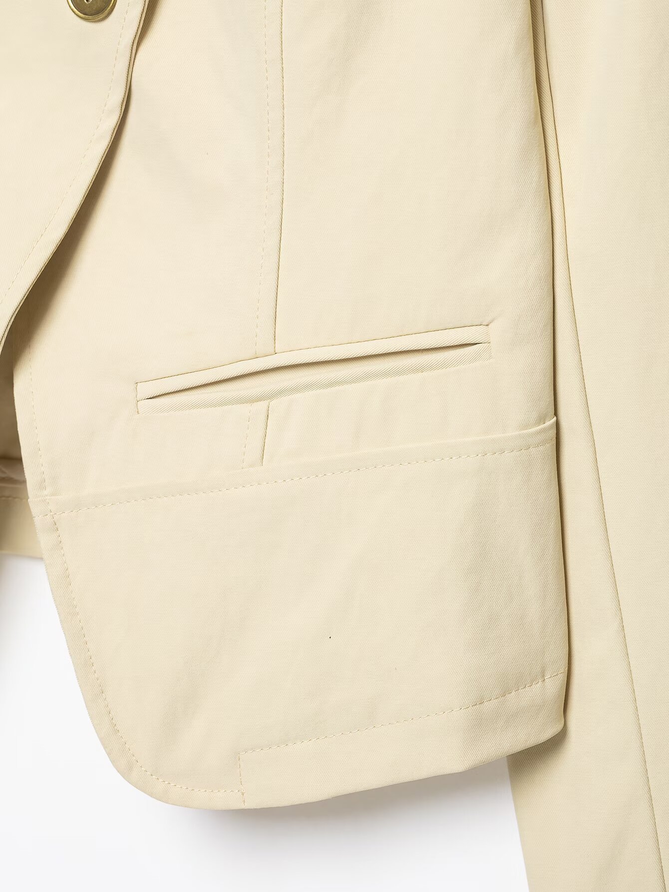Asymmetric Button Jacket