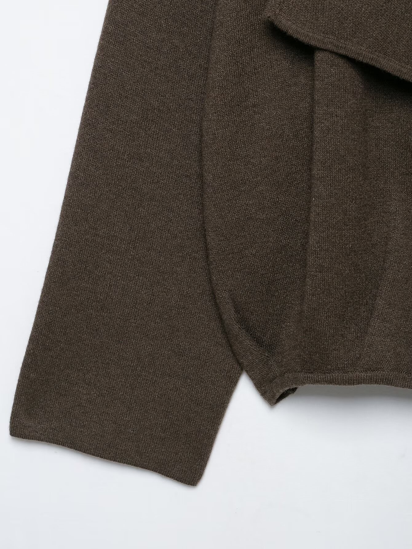 Draped Open-Front Cardigan